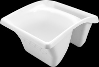 Ковш White Edition для краски, 180х125х225 мм, 1,2л белый