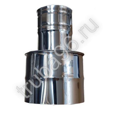 Переход 80/130 из нержавеющей стали, толщина металла 0.5 мм