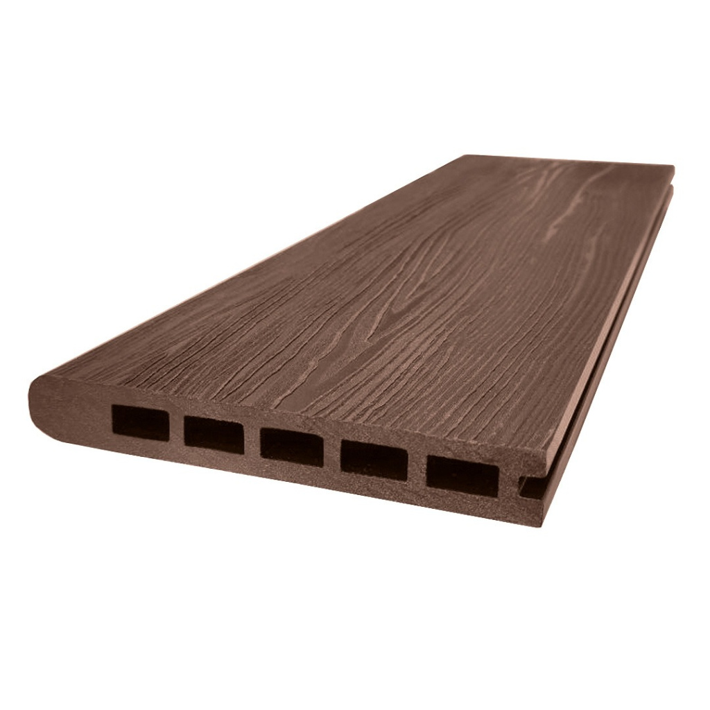 Доска-ступень стартовая ДПК Grand Line 160х22мм тиснение какао 4м (ШТ)