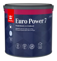 Краска интер. стойкая к мытью EURO POWER 7 C матовая 2,7л