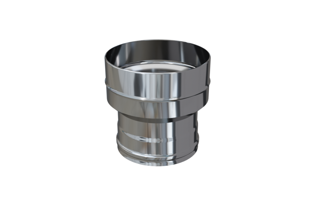 Переход Феррум нержавеющий (430/0,8 мм) ф110П-115М RAL 9005