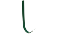 Крюк длиный GL PU 125/90 мм металлический (RAL 6005)