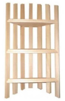 Полка угловая трехъярусная Банные штучки