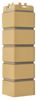Угол Grand Line клинкерный кирпич Премиум горчичный/Design песочный (шов RAL 7006)