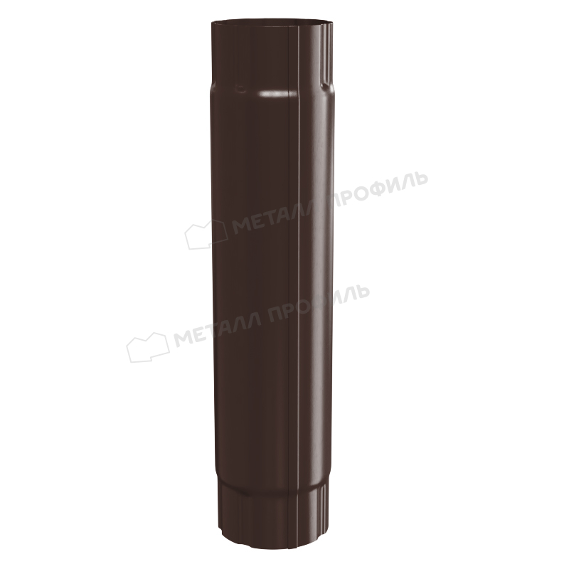 Труба соединительная МЕТАЛЛ ПРОФИЛЬ GRANDSYSTEM D90х1000 Ral 8017