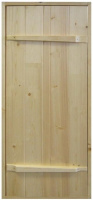 Дверь из сосны входная 180х70 Ласточкин хвост, Банный Перец