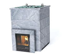 Печь для коммерческой бани ИзиСтим Домна 80 К в кожухе Талькохлорит