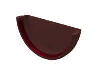 Заглушка желоба унив. GL Классика 120/90 мм ПВХ (Шоколадный)