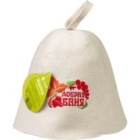 Шапка для бани Добрая баня! Банные штучки