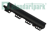 Лоток водоотводный пластиковый PolyMax Basic DN100 h120 стандартный борт