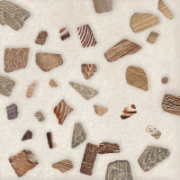 Плитка настенная Терраццо Дерево / Terrazzo Wood 150x150 коричневая