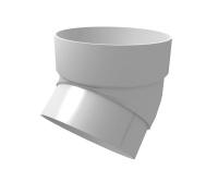 Колено трубы 45 гр. GL Классика 120/90 мм ПВХ (Белый)