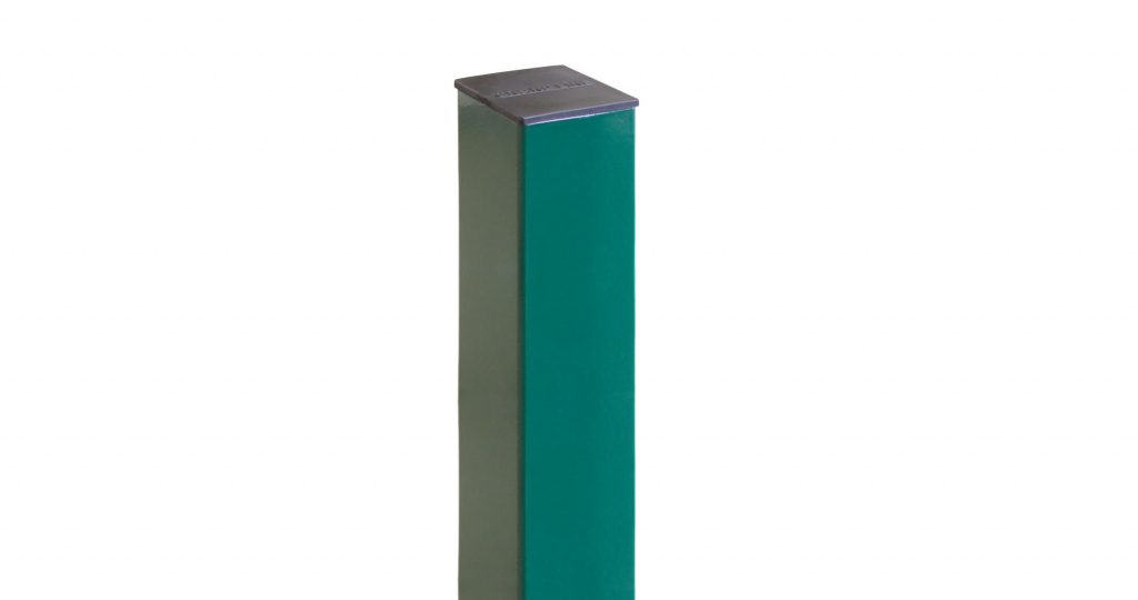 Столб для забора 62х55х1,4х2000 (RAL 6005)