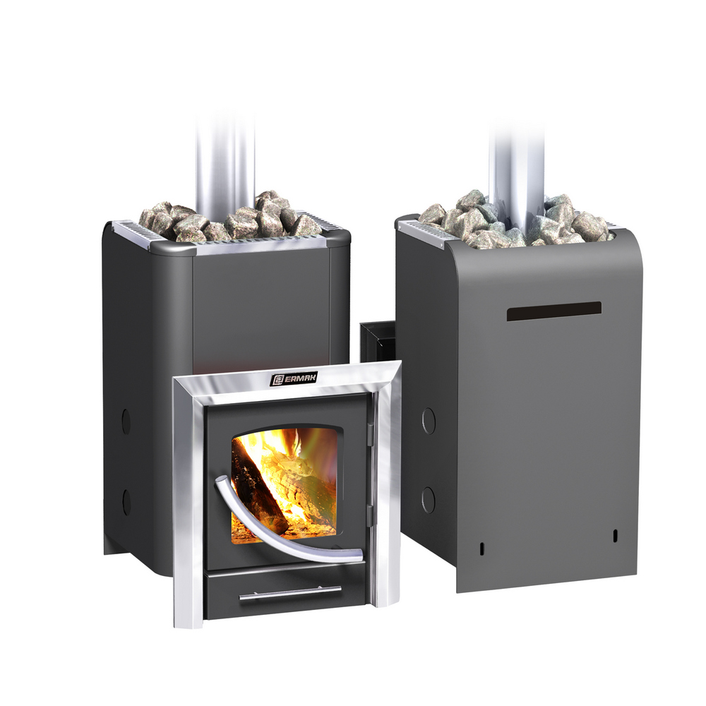 Печь для бани Ермак 16 ПС Классика, антрацит, без ГГУ