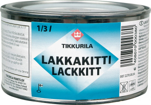 Шпатлевка алкидная LAKKAKITTI 0,33л (шпатлевка алкидная, для внутренних и наружных работ, быстросохнущая)
