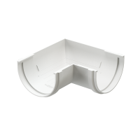 Угол желоба 90 гр. унив GL Классика 120/90 ПВХ (Белый)