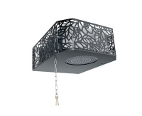 Обливное устройство ИзиСтим Каскад 30 л Хохлома Черный 430 сталь