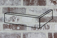 Клинкерный угловой элемент Vintage Sydney 71x115x240x15 серый WK81