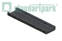 Лоток водоотводный пластиковый PolyMax Basic DN200 h80