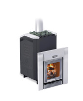 Печь для бани Ермак 16 Премиум Inox ЗК, антрацит