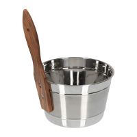 Бадья 4л. из нержавеющей стали Банные штучки