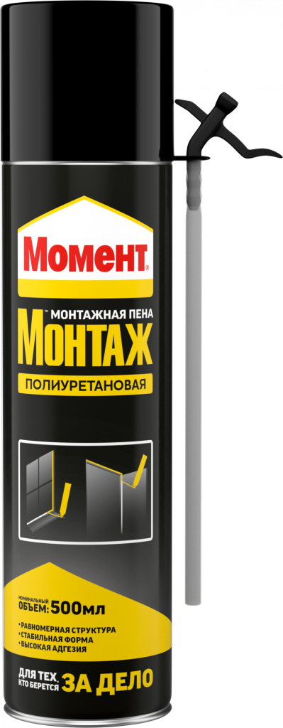 Пена монтаж. Момент  бытовая 500 мл.