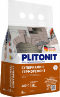 Раствор Plitonit СуперКамин ТермоРемонт термостойкий, для ремонта печей и каминов , 4 кг