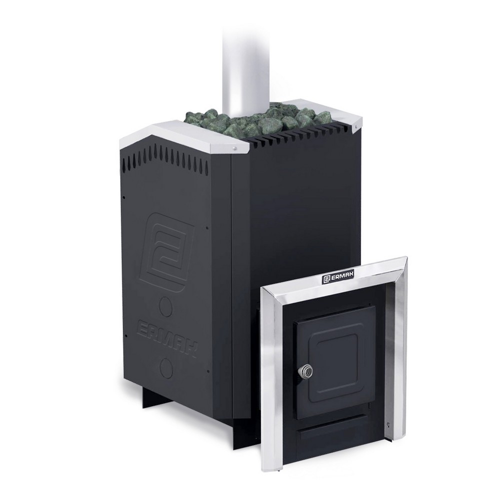 Печь для бани Ермак 24 Стандарт Carbon, антрацит
