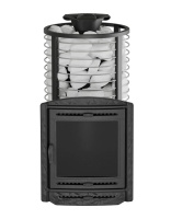 Печь для бани ПроМеталл Атмосфера XL сетка пруток нерж. со стеклом (портал Эйфория)