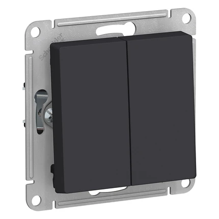 Переключатель двухклавишный Systeme Electric ATLAS DESIGN ATN001065