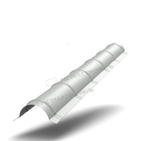 Планка конька круглого R110х2000 NormanMP (ПЭ-01-9003-0.5)