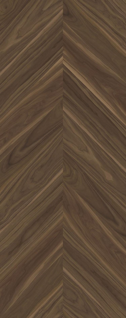 Интерьерная панель 1200x3000 Chevron American Walnut Natural матовая CG-3.1.1/1200х3000M