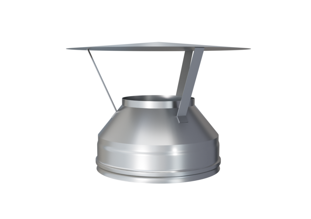 Оголовок Феррум оцинкованный, (430/0,5 мм), ф115/200, по воде RAL 8017