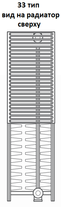 Радиатор панельный Royal Thermo Ventil Compact VC тип 33, 300x2600 нижнее универсальное подключение, теплоотдача 3755 Вт, цвет Silver Satin