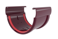 Соединитель желоба GL Дизайн 135/90 мм ПВХ (Бордо)