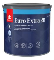 Краска для влажных помещений EURO EXTRA 20 A  полуматовая 2,7л
