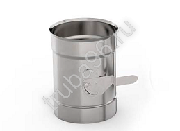 Шибер поворотный  (дроссель-клапан) d115мм, толщина металла 0.5 мм