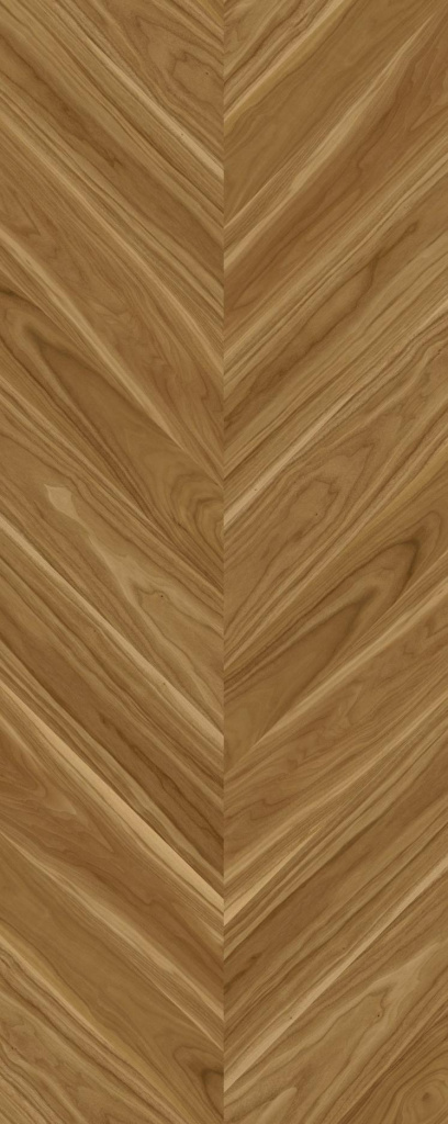 Интерьерная панель 1200x3000 Chevron American Walnut Caramel глянцевая CG-3.3.2/1200х3000G