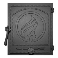 Дверца Fireway чугунная топочная (К414) 290x325 мм