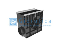 Пескоуловитель Gidrolica Super, DN150/200, E600 пластик. универсальный для лотков пластик.