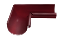 Угол желоба внутренний 90º GL PU 125/90 м металлич (RAL 3005)