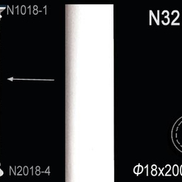 Колонны и пилястры N3218 Полуколонна