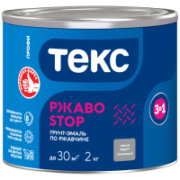 Грунт-эмаль 3в1 РЖАВОSTOP ПРОФИ серая гл 2кг
