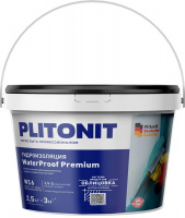Мастика Plitonit WaterProof Premium универсальная гидроизоляционная однокомпонентная, 2,5 кг