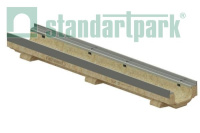 Лоток водоотводный полимербетонный CompoMax Drive DN100 h100 под решетку кл. Е600