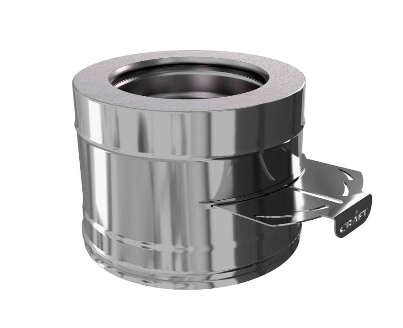 Задвижка Craft утепленная нерж (316/0,8/304/0,5) ф115/200 Cerablanket