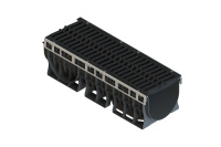 Лоток пластиковый PolyMax Drive DN300 H310 с чугунной решеткой шина E600 (к-т)