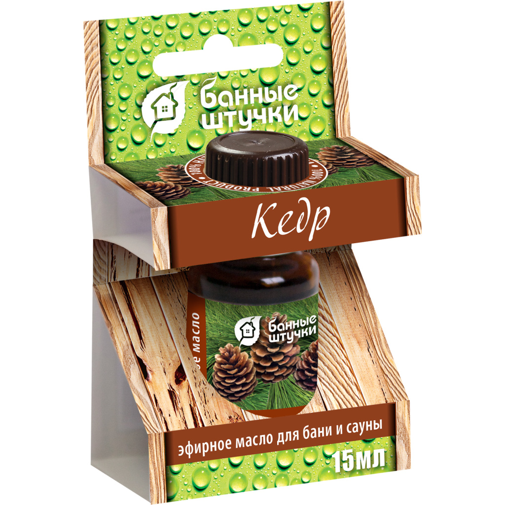 Масло Кедр 15 мл., Банные штучки