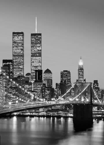 Фотообои "Нью-Йорк черно-белый"