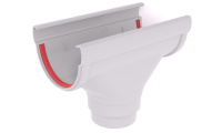 Воронка желоба GL Дизайн 135/90 мм ПВХ (Белый)